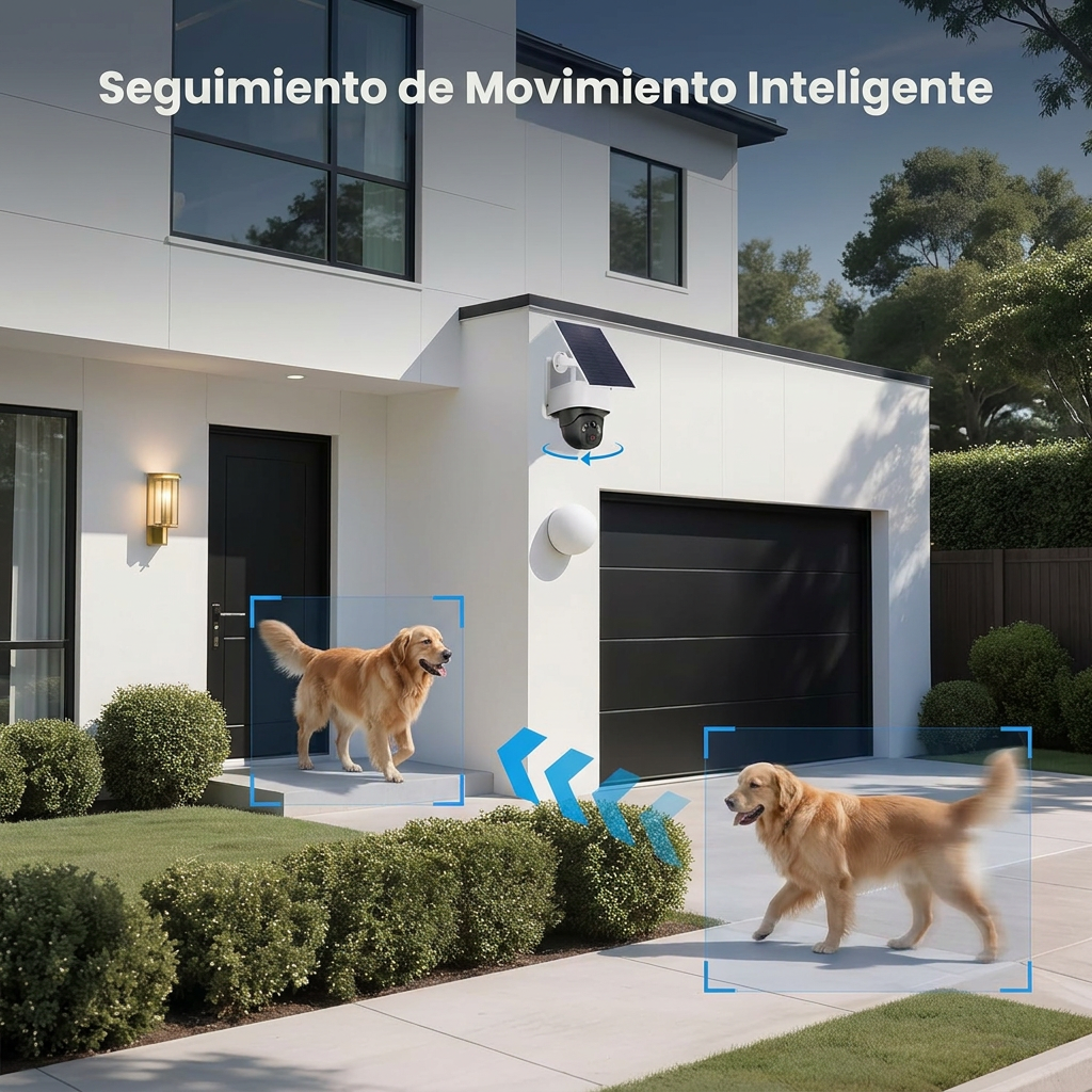 Cámara de Seguridad Solar 4G para Exterior | Visión 360° y Nocturna